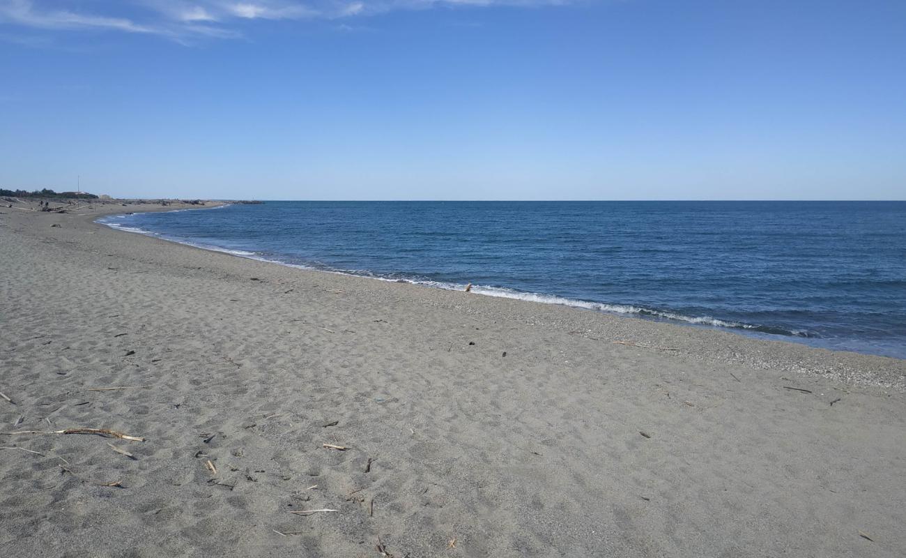 Photo of St Marie wild beach with bright fine sand surface