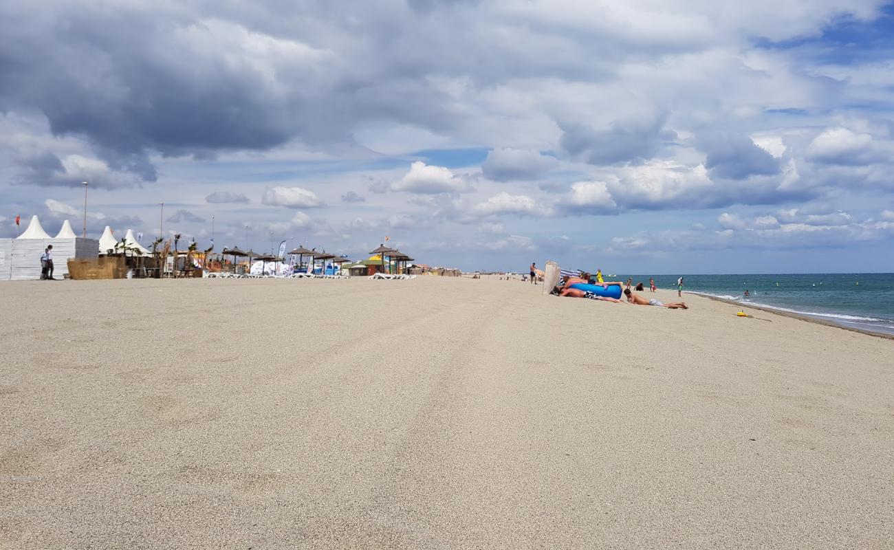 Photo of Barcarès beach with bright fine sand surface