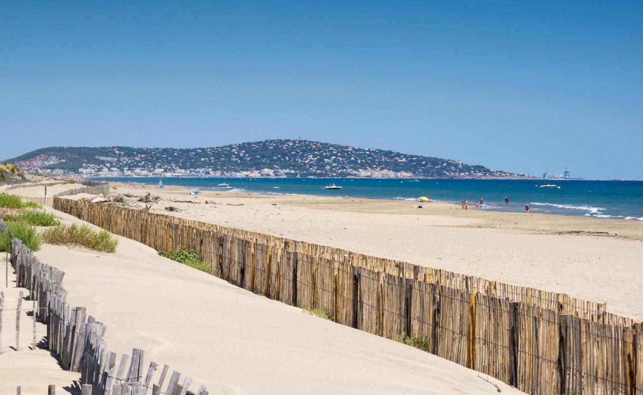 Photo of Castellas beach with bright fine sand surface