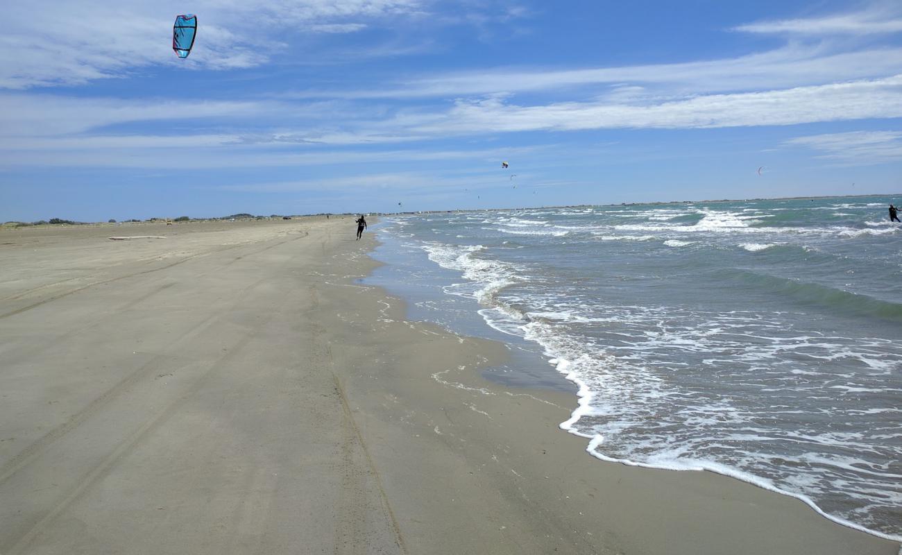 Photo of Beauduc beach with bright fine sand surface