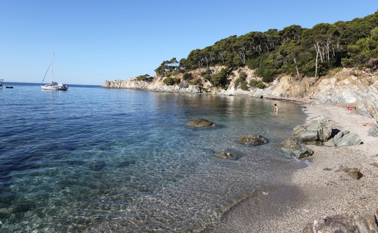 Photo of Plage des Darboussieres with gray fine pebble surface