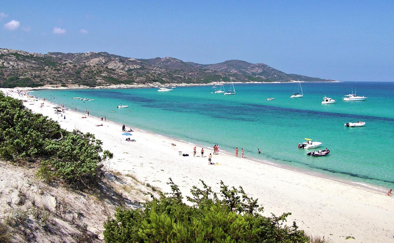 Photo of Pampelonne beach with white fine sand surface