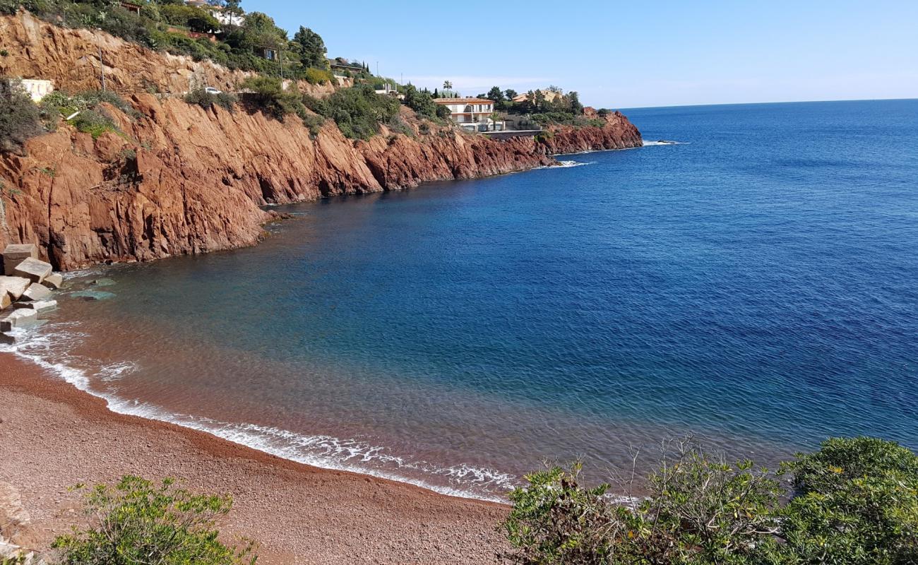 Photo of D'Abel Baliff beach with brown pebble surface