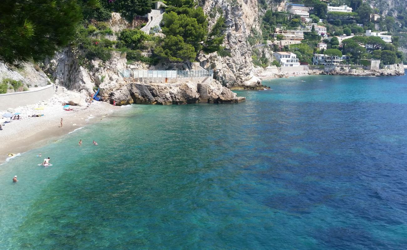 Photo of Plage d'Eze-sur-Mer with light fine pebble surface