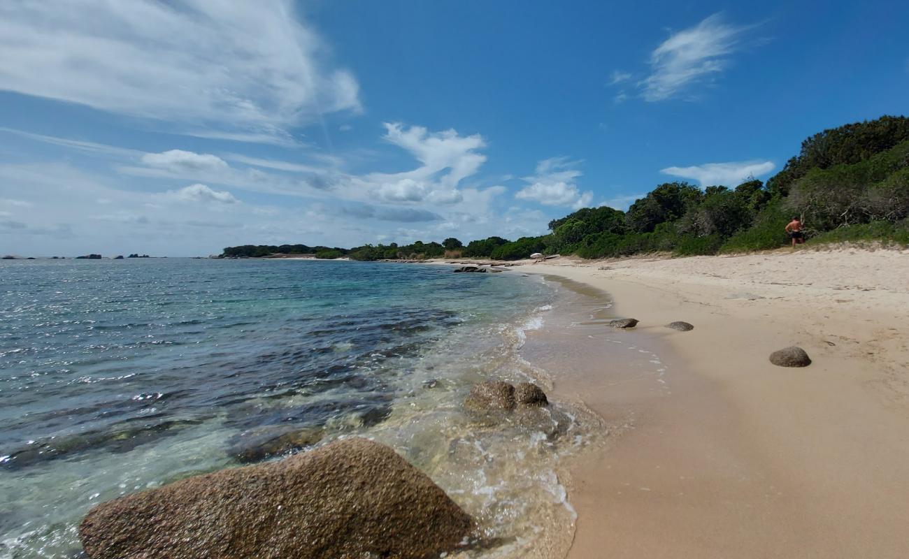 Photo of St. Jean beach with bright fine sand surface