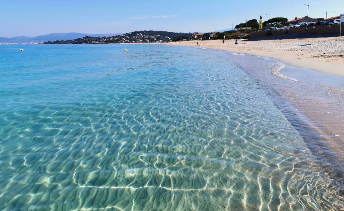 Photo of Agosta beach with bright fine sand surface