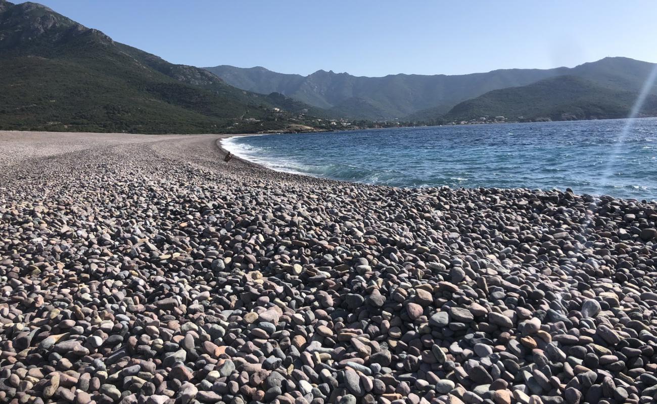 Photo of Fango beach with light fine pebble surface