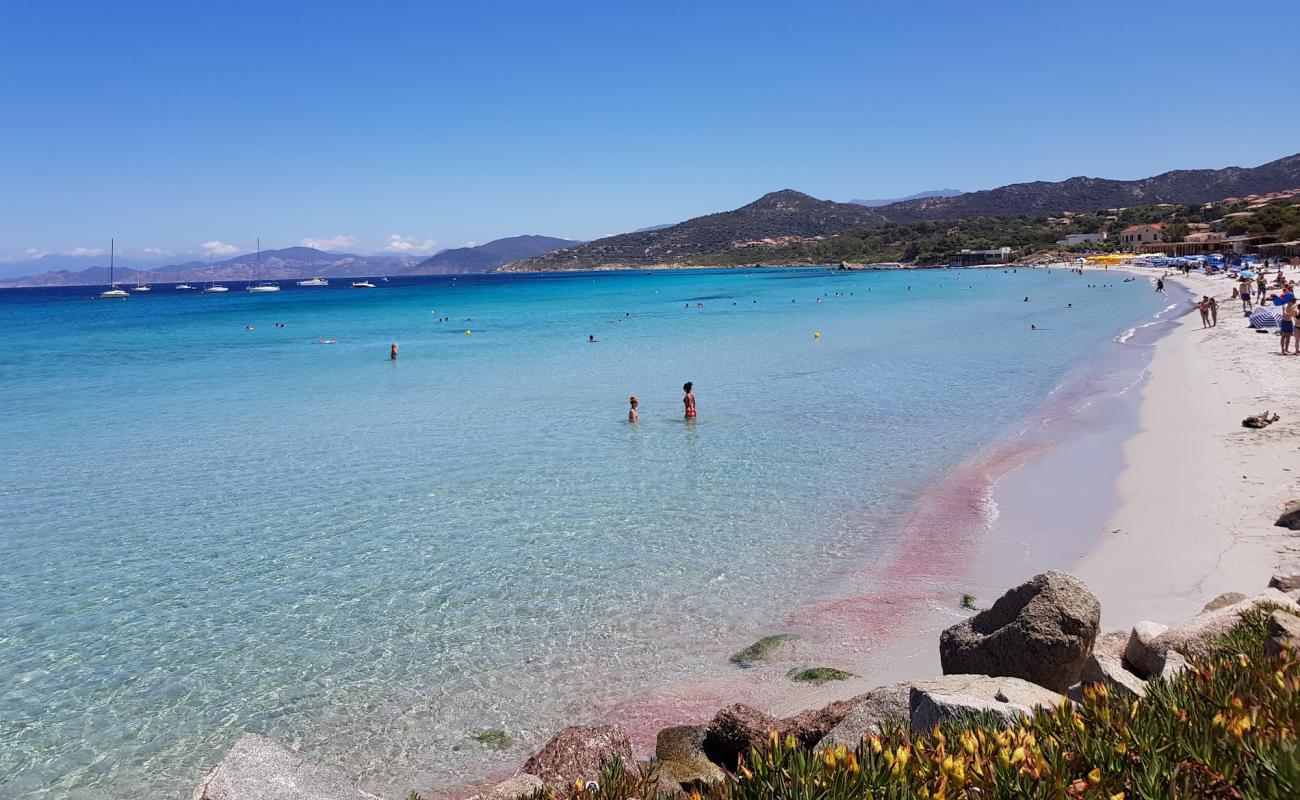 Photo of Ile Rousse beach with bright fine sand surface