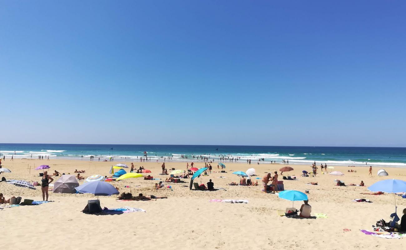 Photo of Plage de Biscarrosse with white fine sand surface