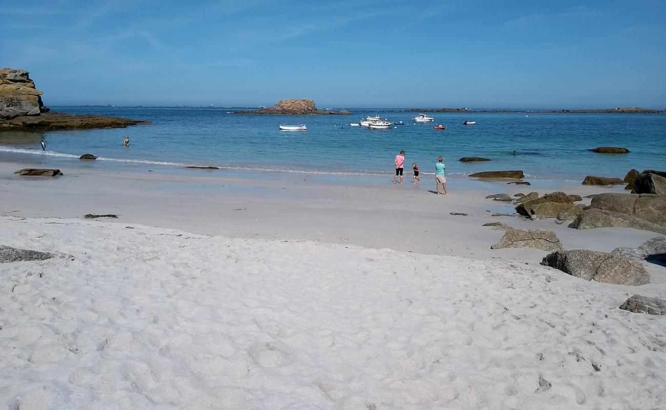 Photo of Beach of Porsguen with white sand surface