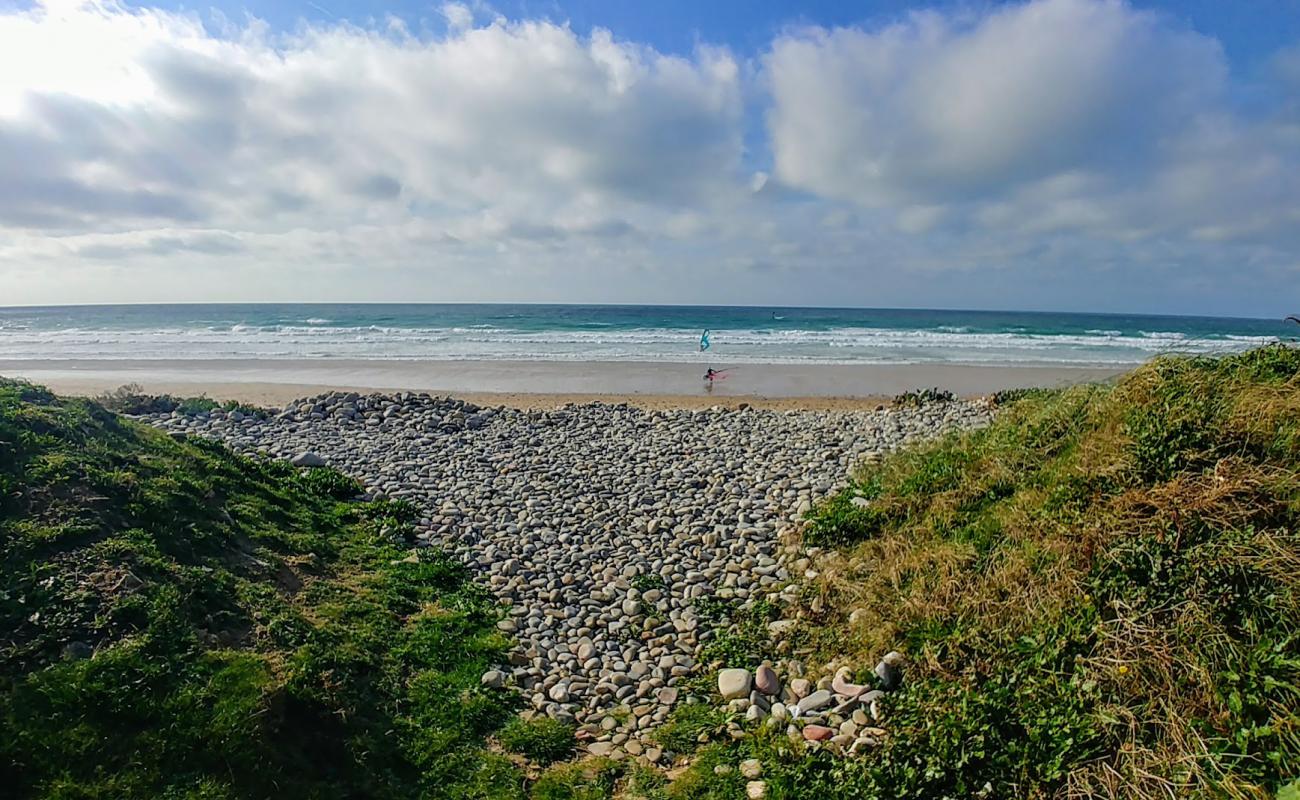 Photo of Plage de Vauville with light pebble surface