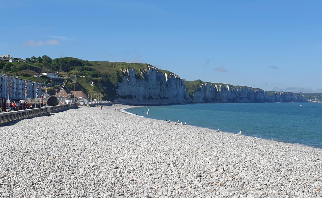 Photo of Fecamp Beach with gray pebble surface