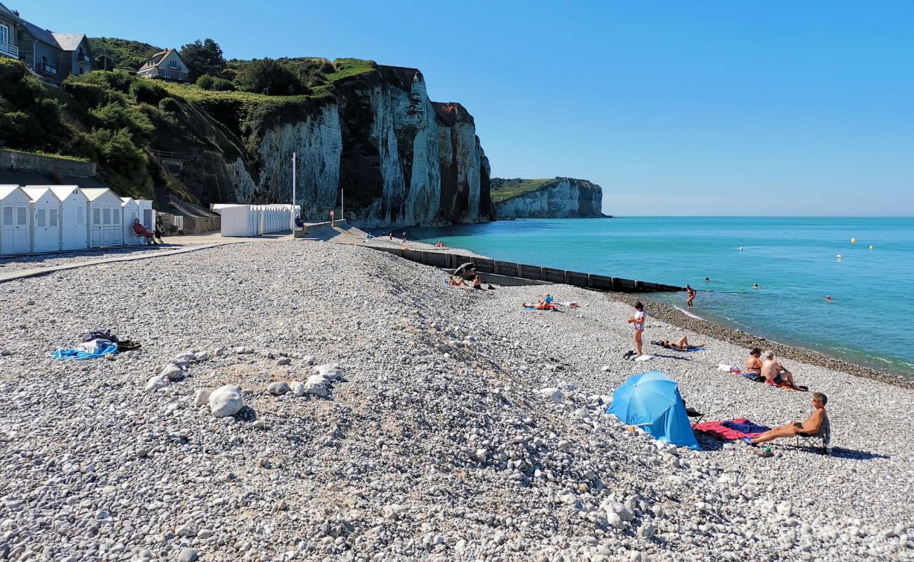 Photo of Plage des Petites Dalles with light pebble surface