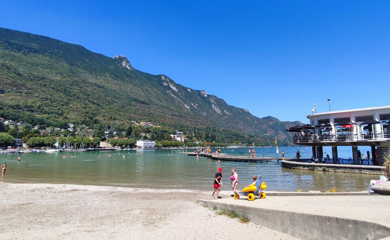 Photo of Plage Du Bourget with gray fine pebble surface