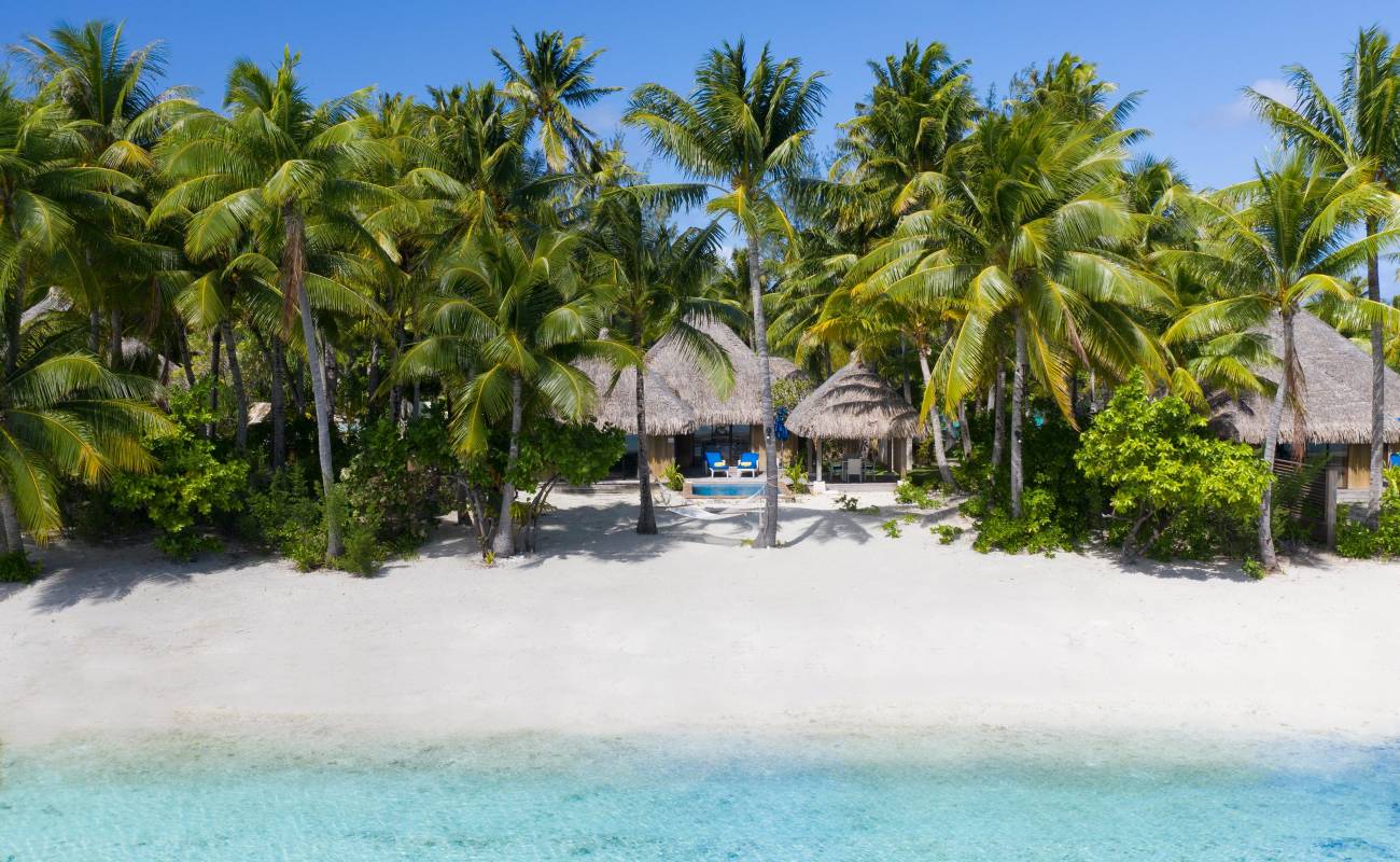 Photo of White Sand Beach with white fine sand surface