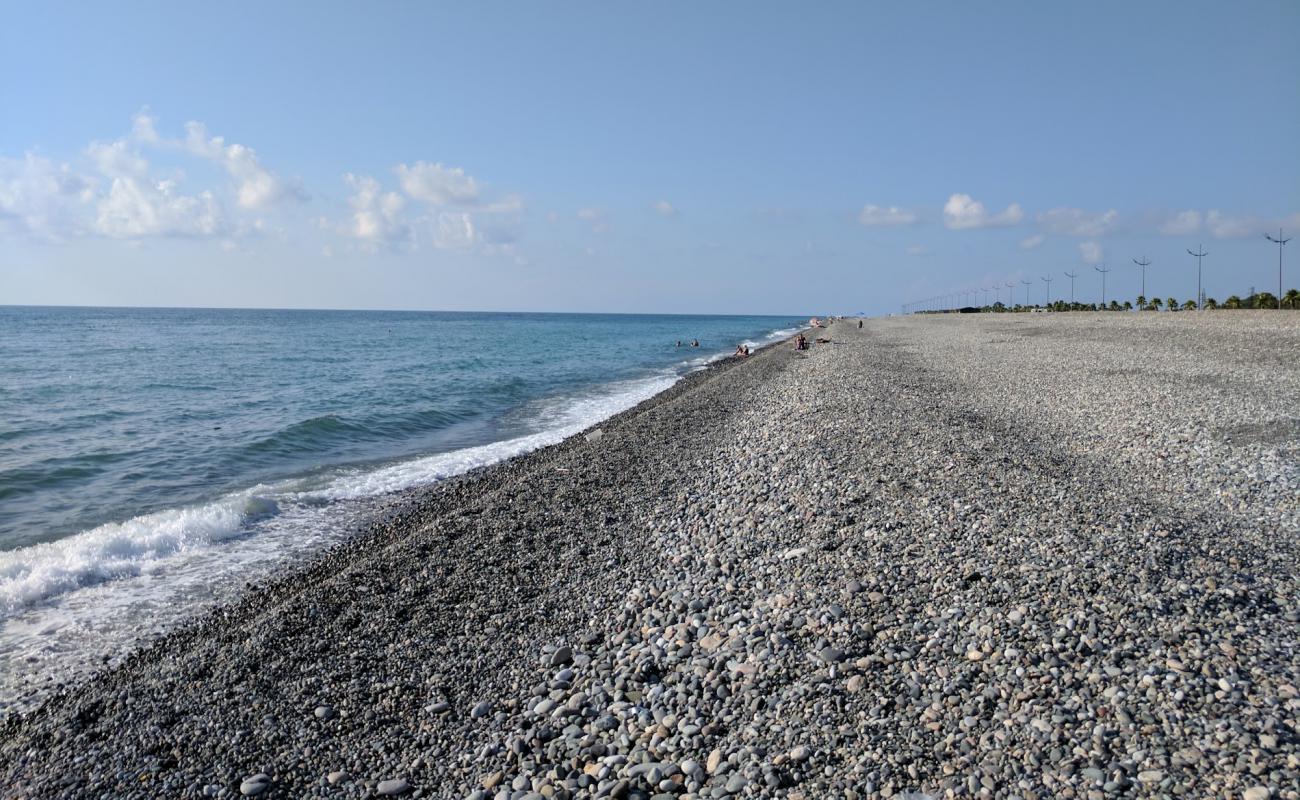 Photo of Gonio beach with gray fine pebble surface