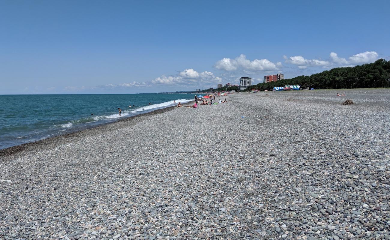 Photo of Kobuleti beach with gray pebble surface