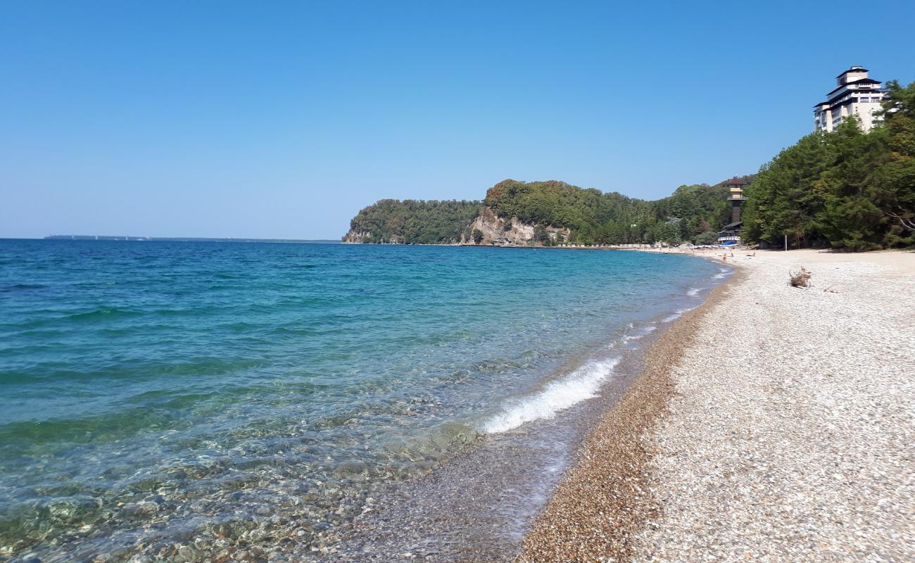 Photo of Miussera beach with light sand &  pebble surface