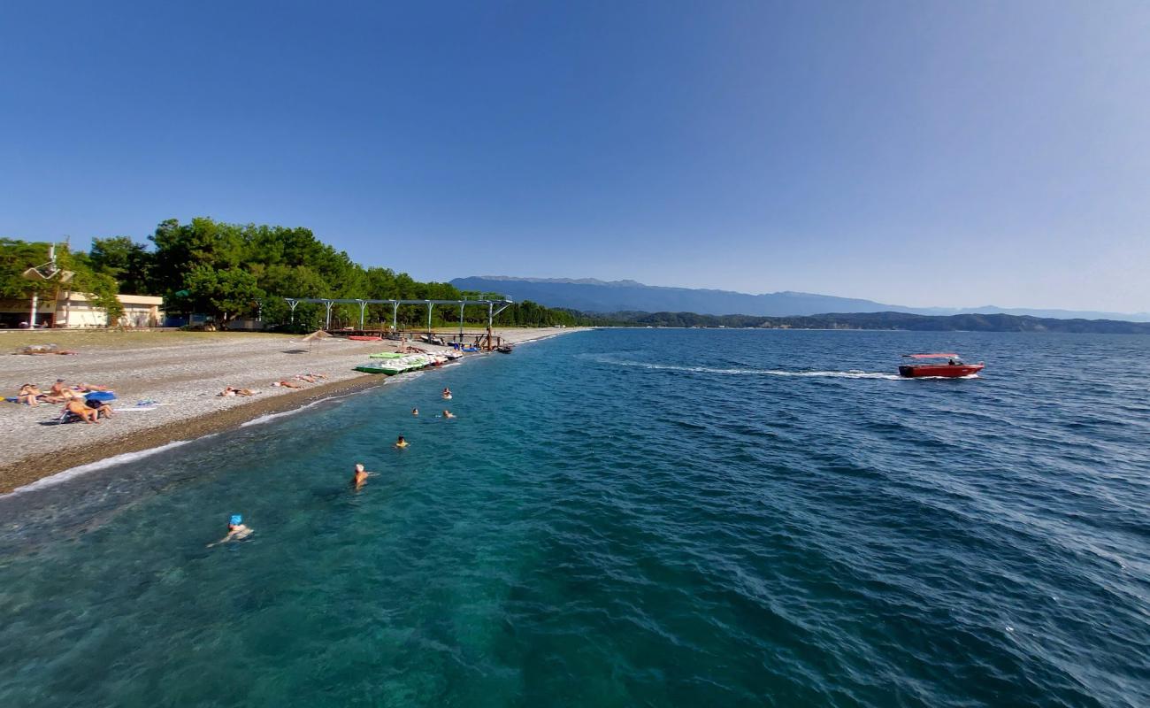 Photo of Pitsunda beach with light sand &  pebble surface