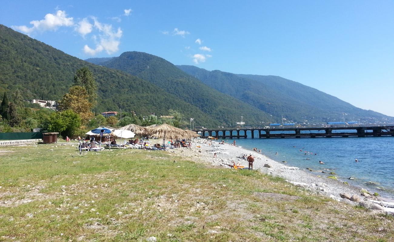 Photo of Gagra beach II with light sand &  pebble surface