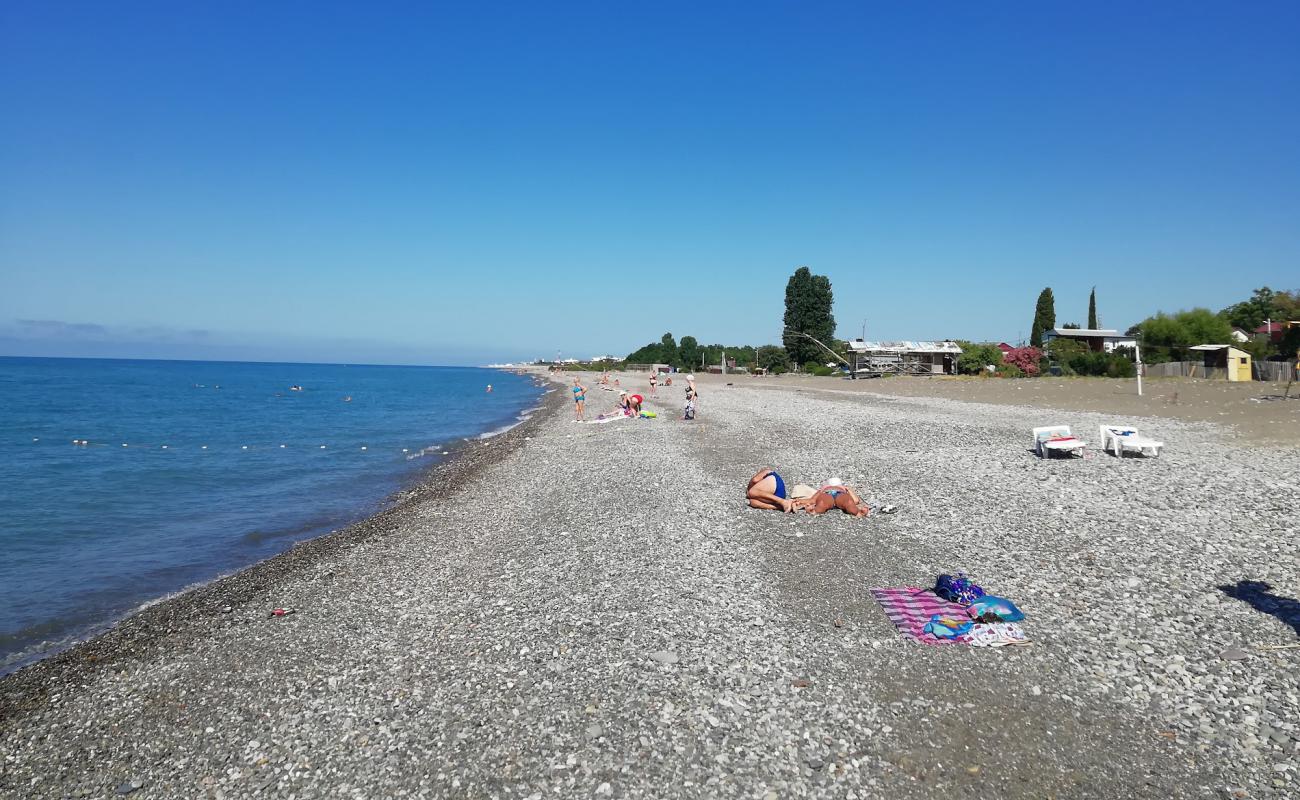 Photo of Leselidze beach with light pebble surface