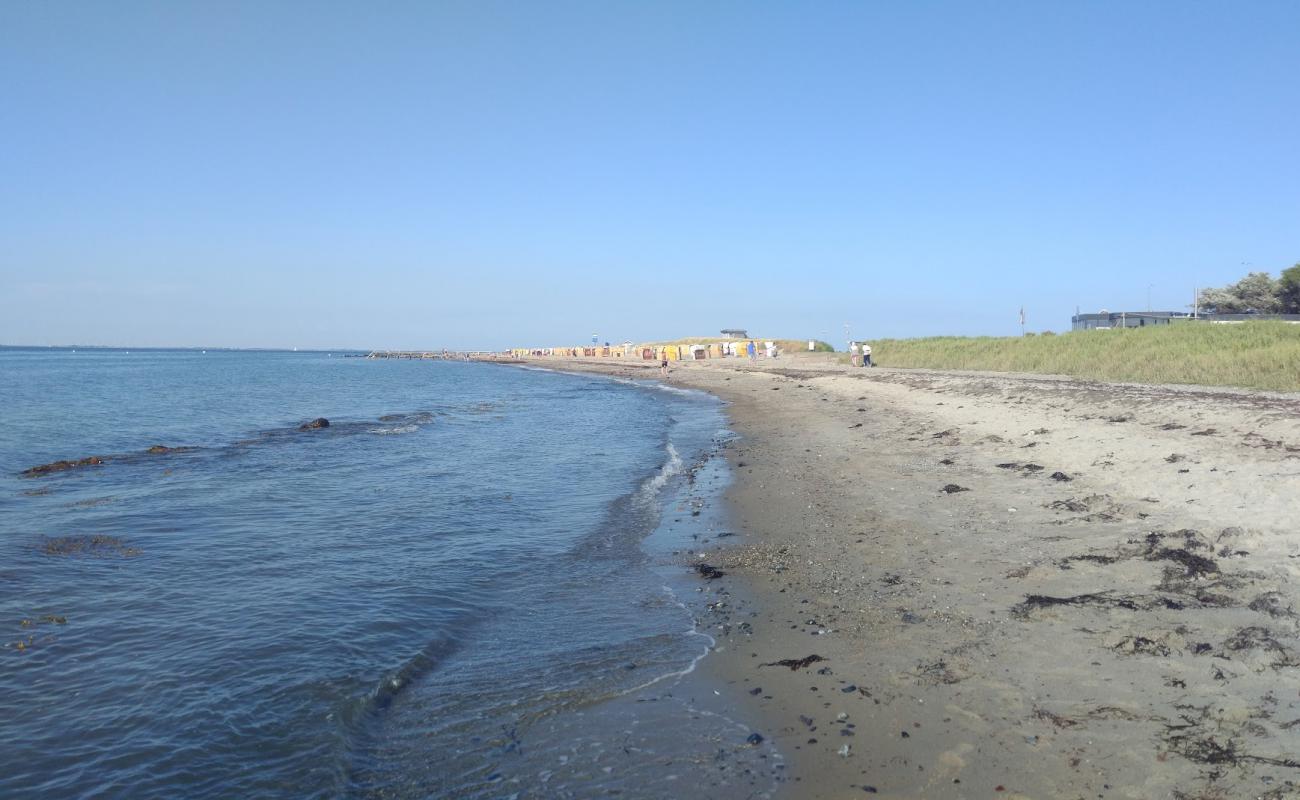 Photo of Strandkorbvermietung with gray sand surface