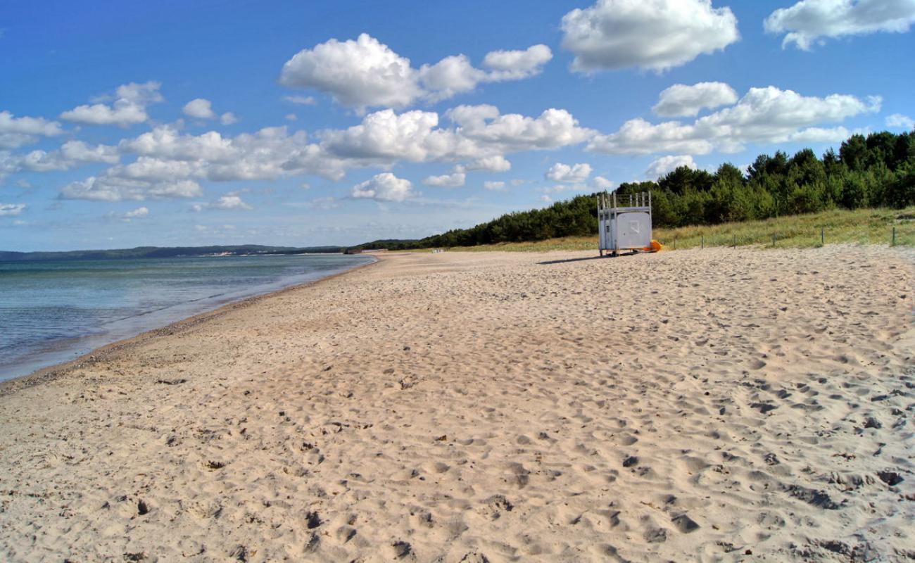 Photo of Strandpanorama Prora with gray sand surface