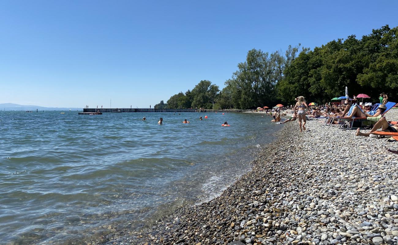 Photo of Naturstrandbad Kressbronn am Bodensee with gray pebble surface