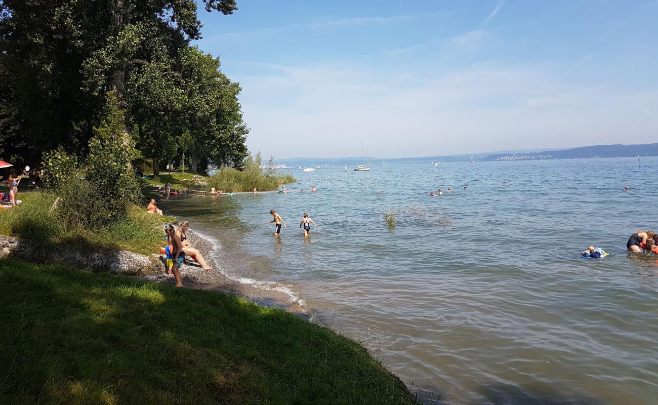 Photo of Strandbad Konstanz with gray pebble surface