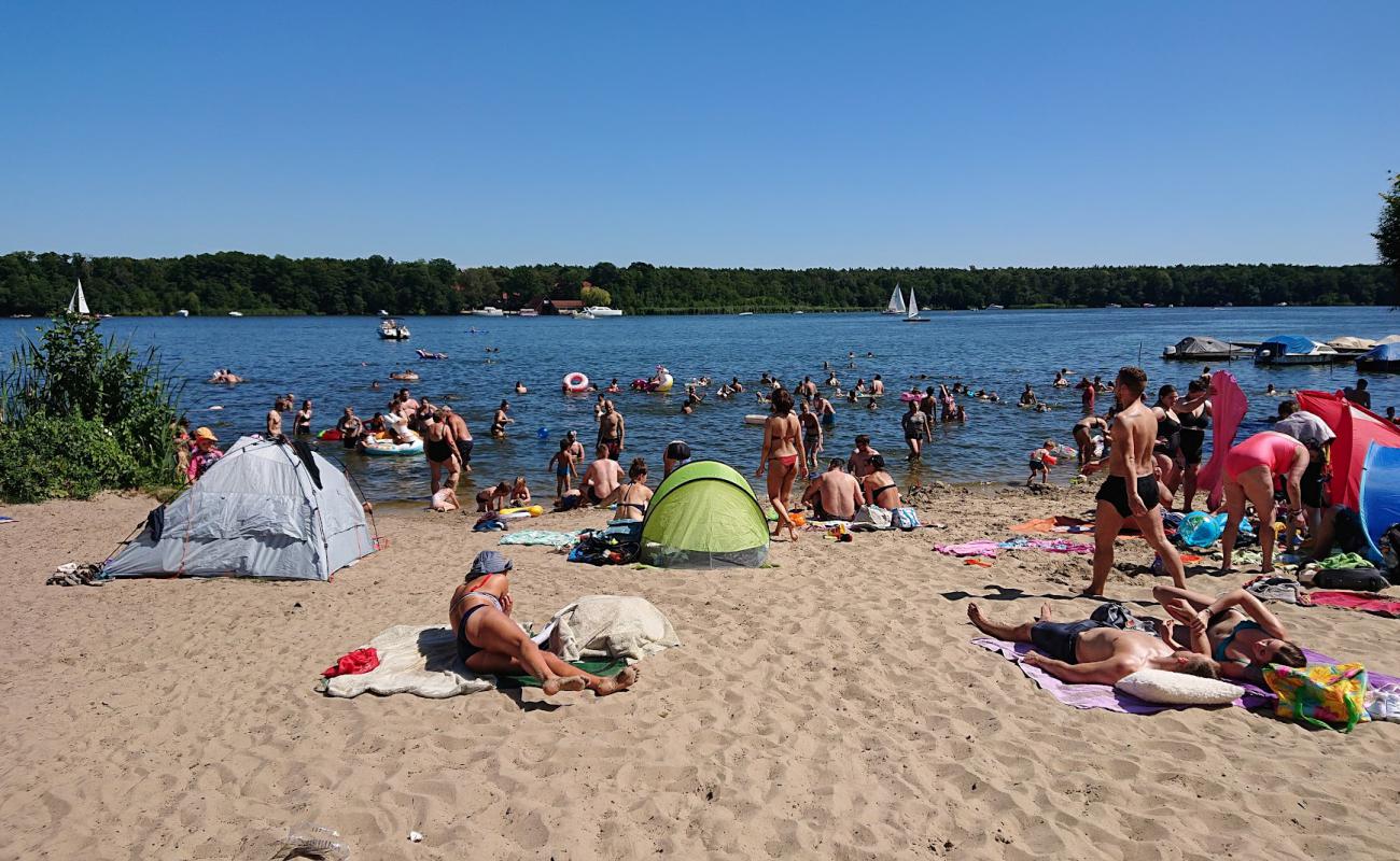 Photo of Badewiese Eichwalde with gray sand surface