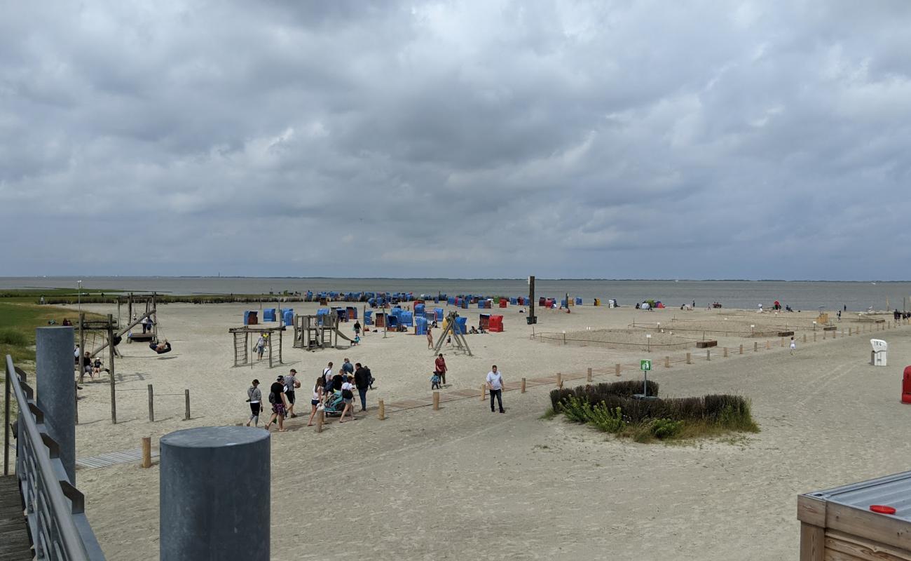 Photo of Nessmersiel Beach with bright sand surface