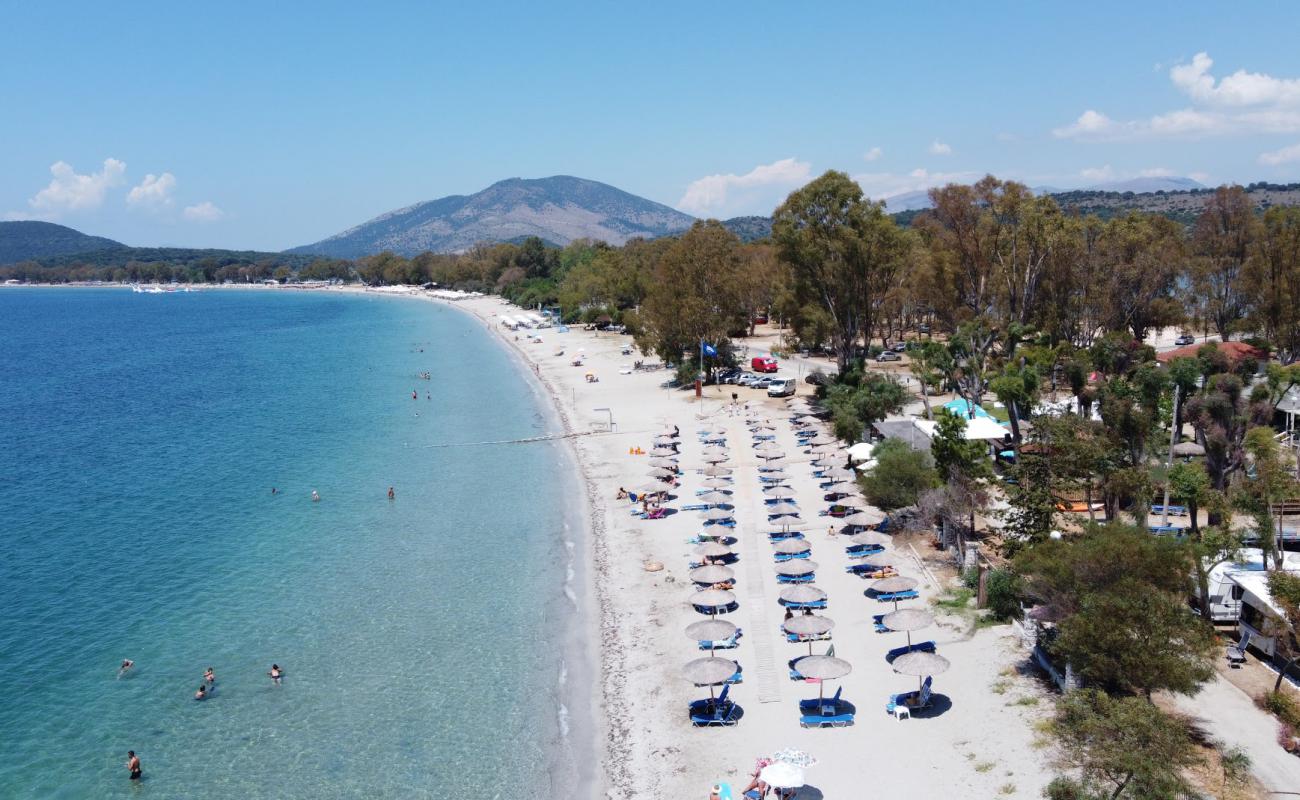 Photo of Drepano beach with bright sand surface