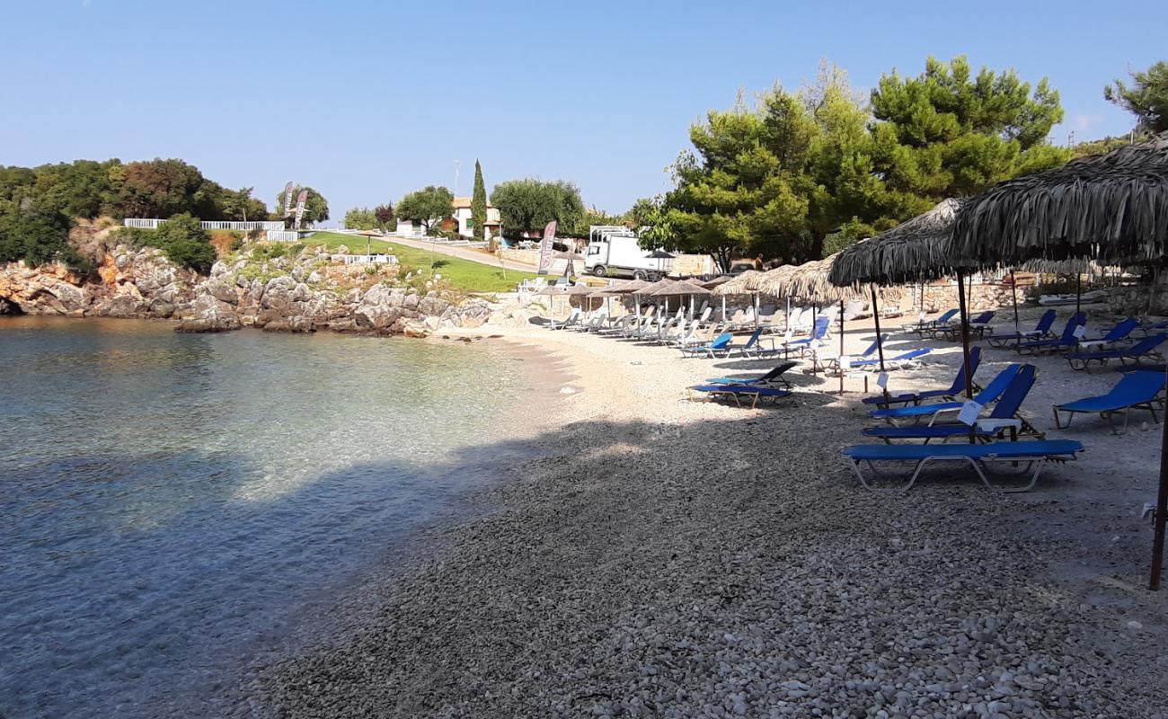 Photo of Kamini beach with white fine pebble surface