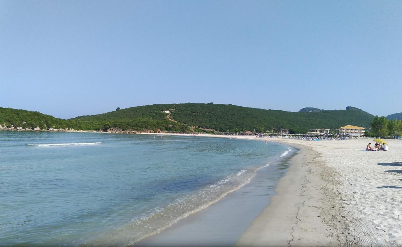 Photo of Ammoudia beach with white sand surface