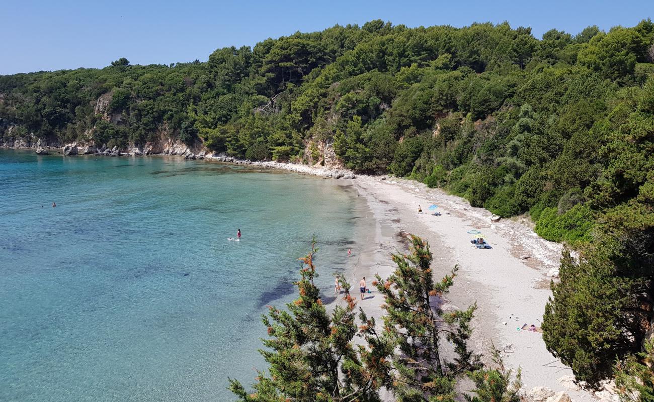 Photo of Skala beach with white sand surface