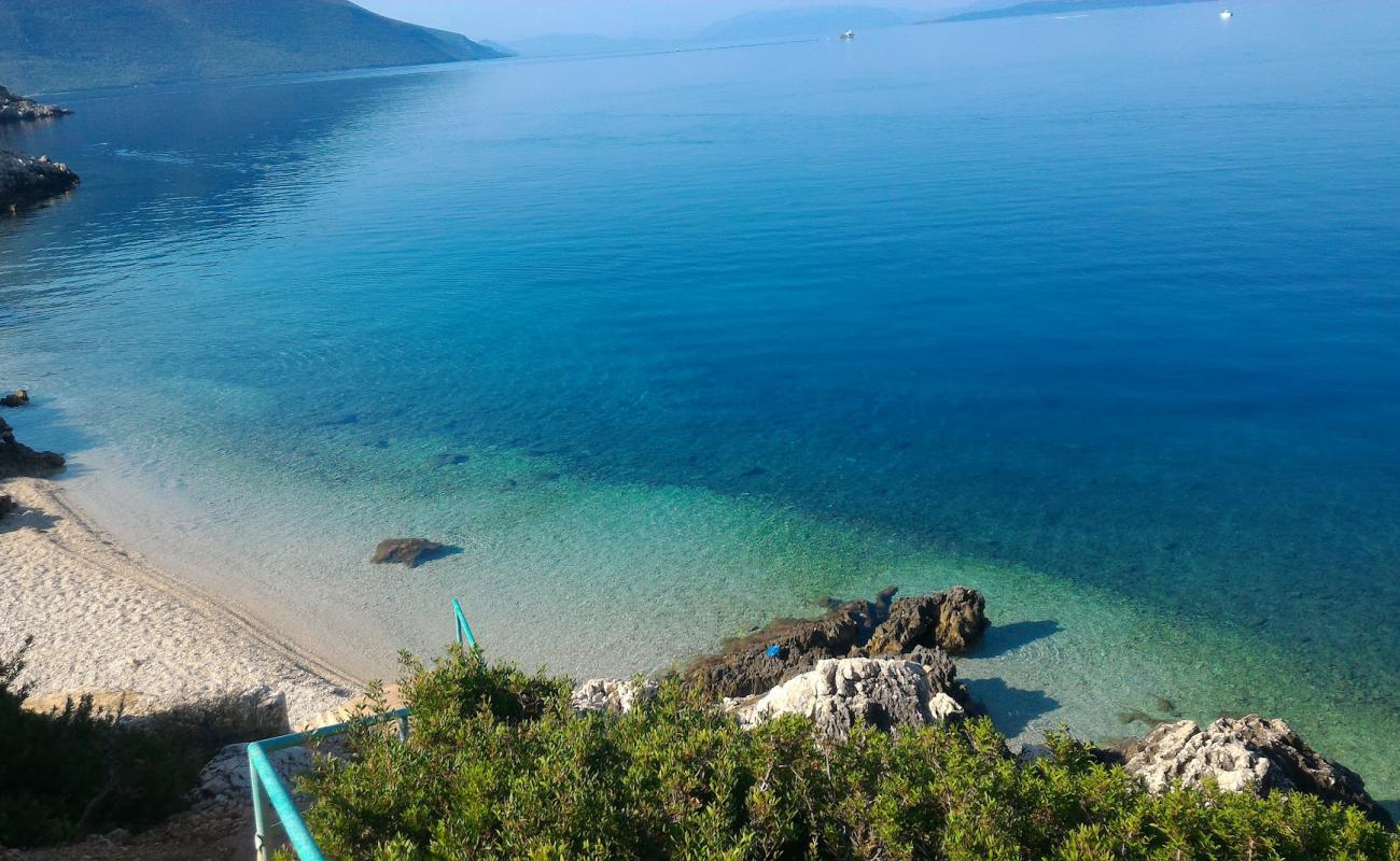 Photo of Elia beach with white fine pebble surface