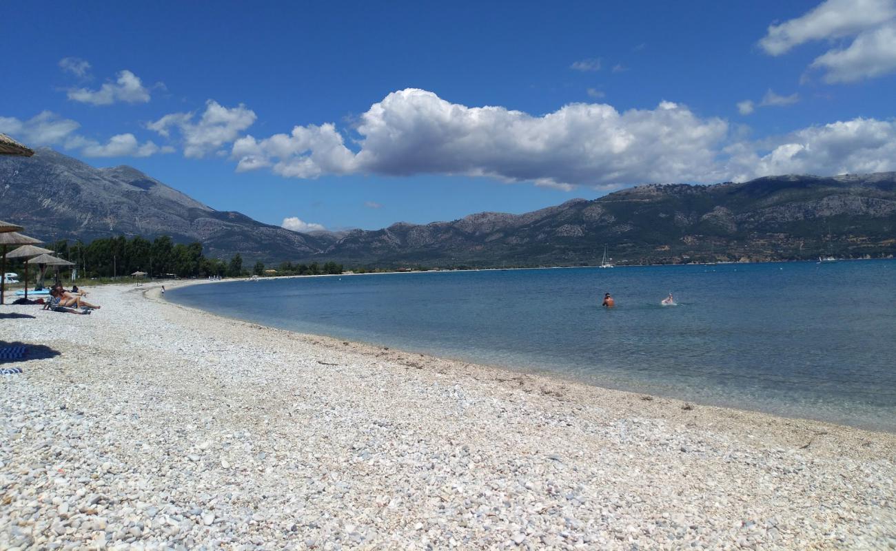 Photo of Mytikas beach with light fine pebble surface