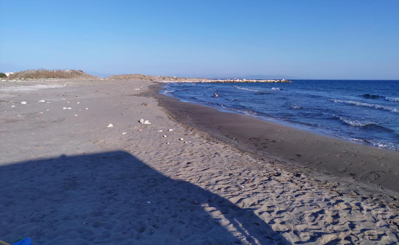 Photo of Paliopotamos beach with black sand & pebble surface