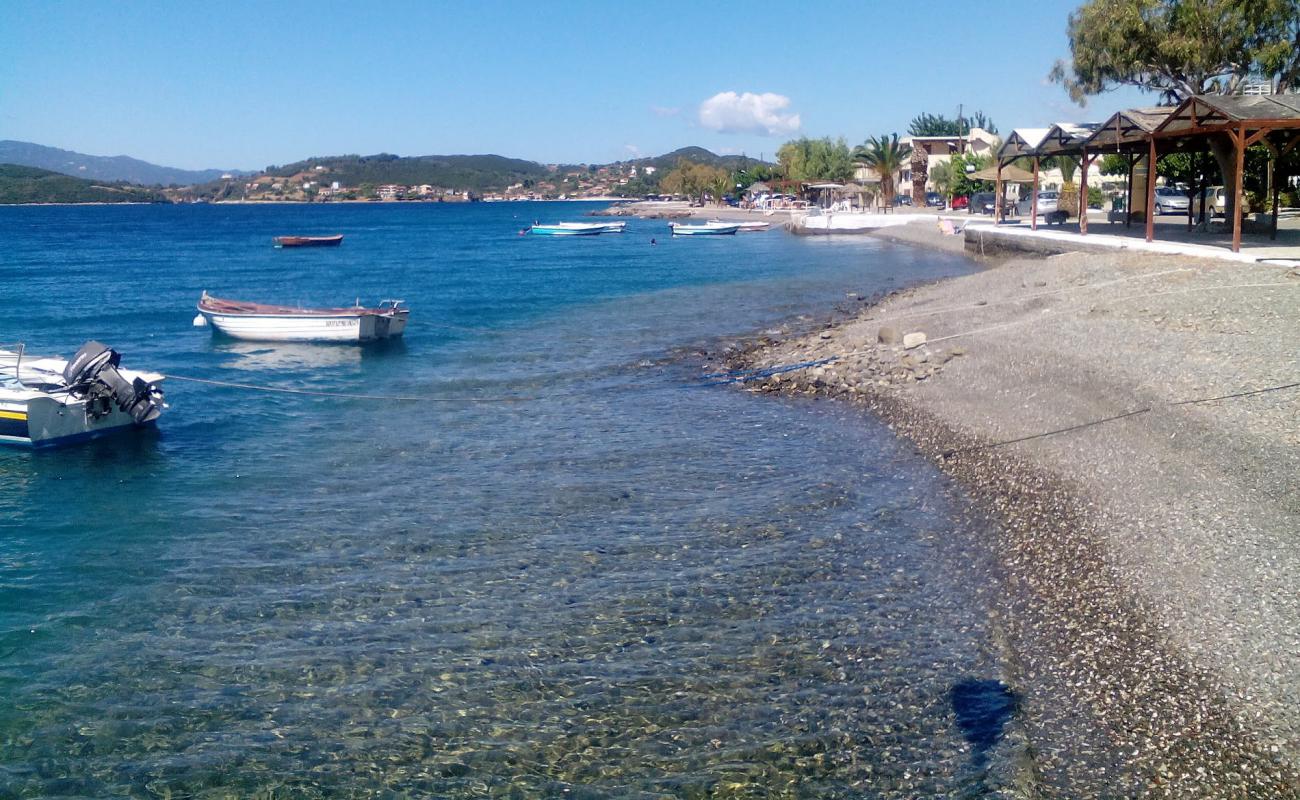 Photo of Spilia 2 beach with gray fine pebble surface