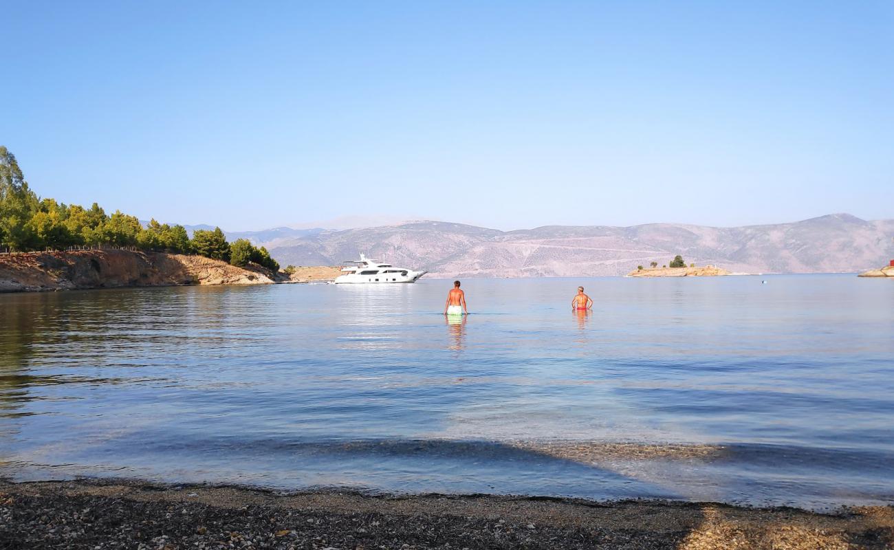 Photo of Giannakis beach with light pebble surface