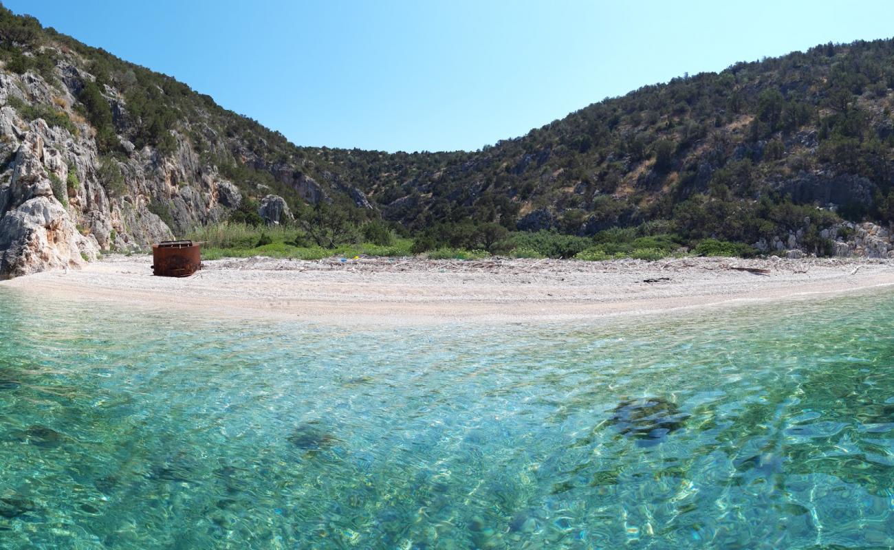 Photo of Zelitsa beach with white fine pebble surface