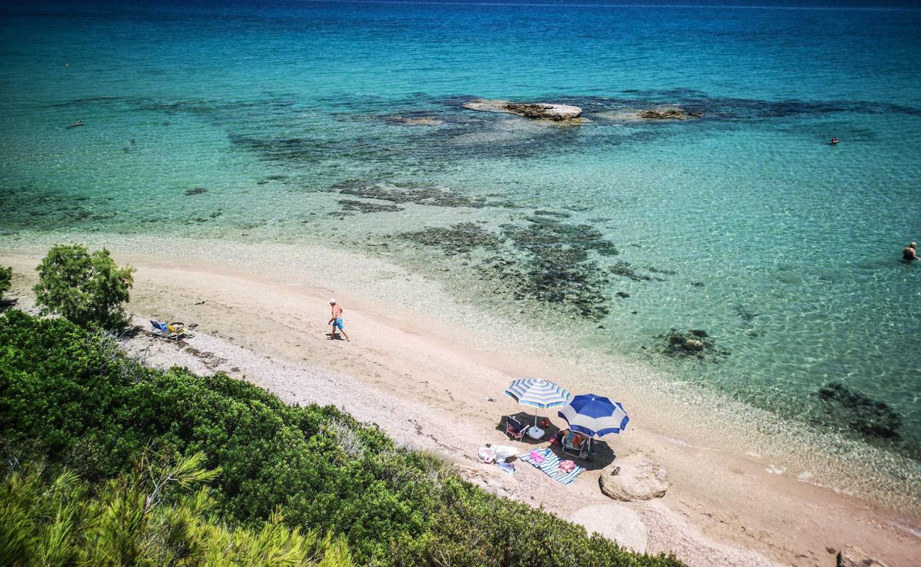 Photo of Vlychada beach with light pebble surface