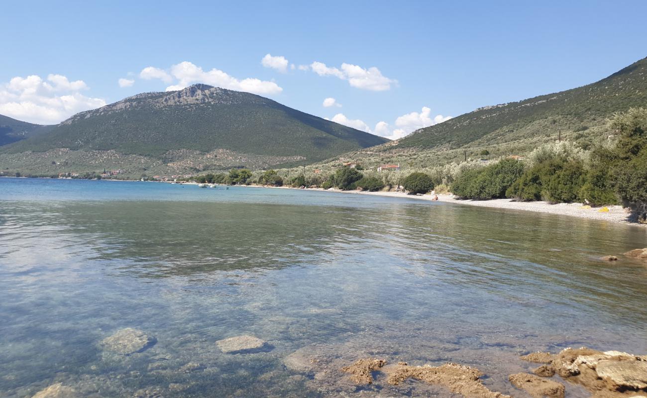 Photo of Ag. Dimitrios 2 beach with bright sand & rocks surface