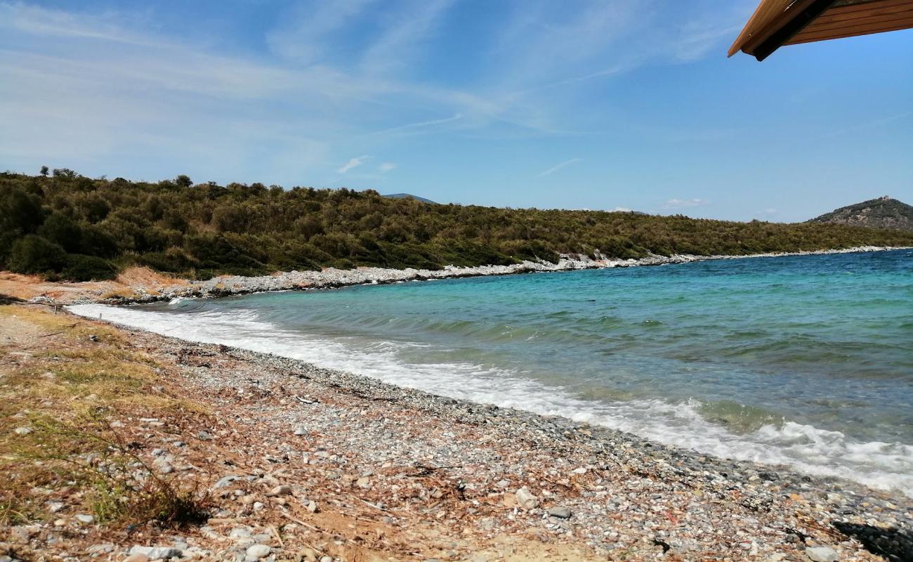 Photo of Panagitsa beach with light sand &  pebble surface