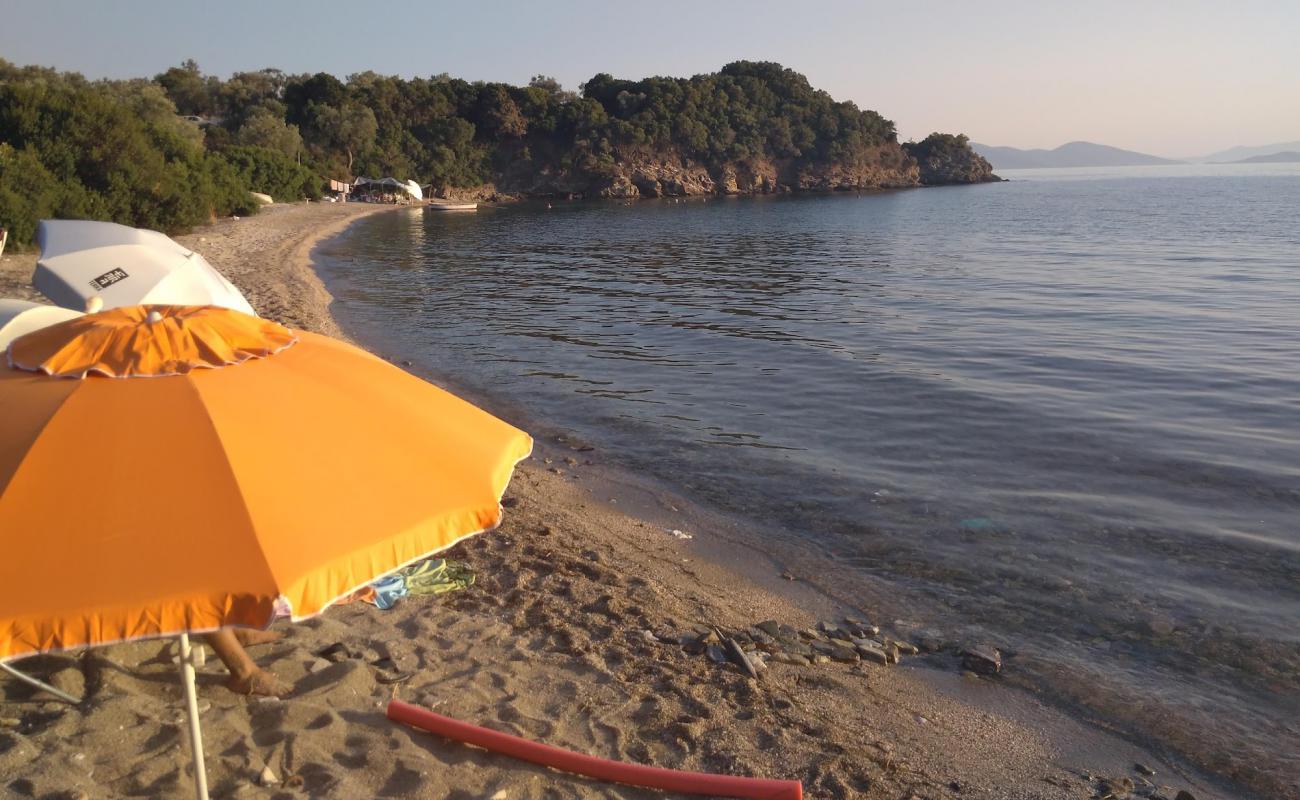 Photo of St. Sostis mini beach with brown sand surface