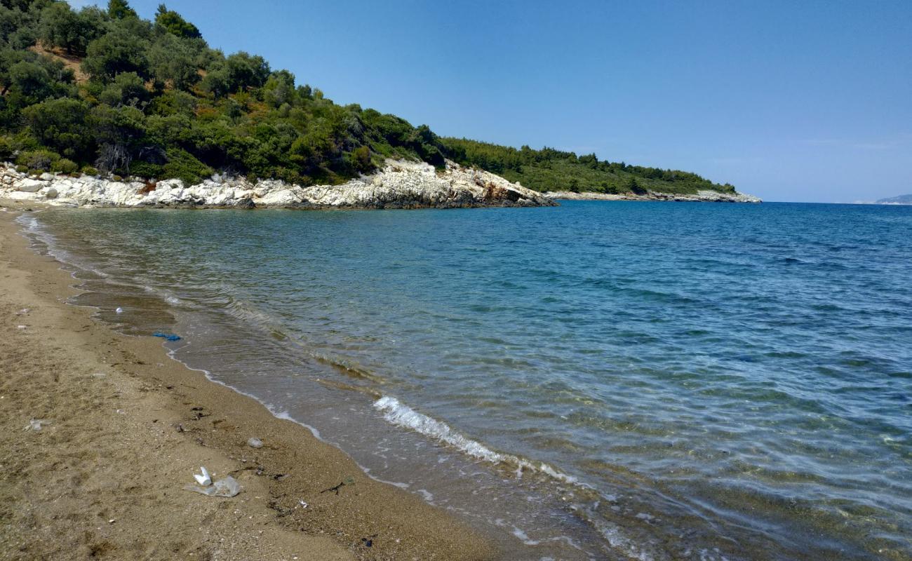 Photo of Kastri wild beach with brown sand surface