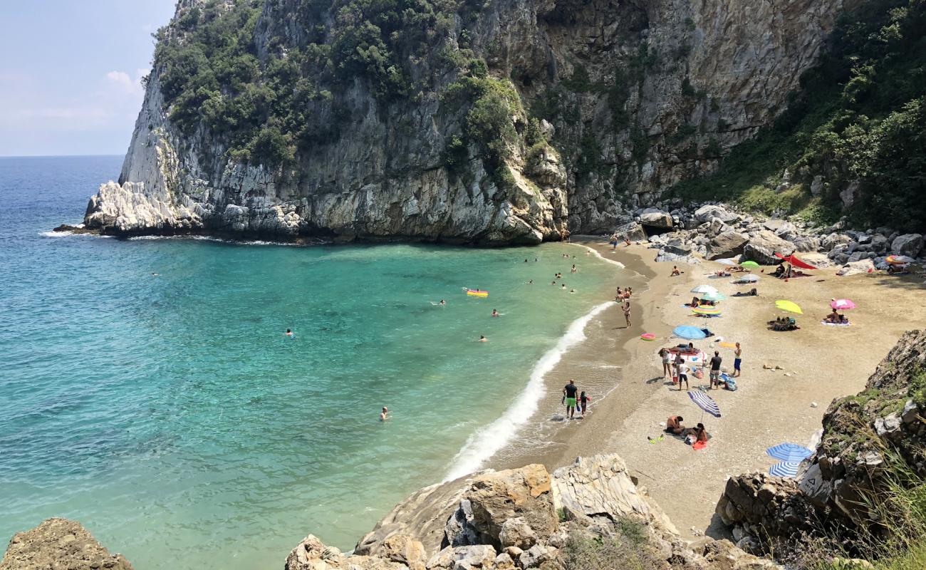 Photo of Fakistra beach with white fine pebble surface