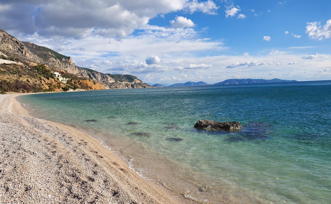 Photo of Kinetas 2 beach with light fine pebble surface