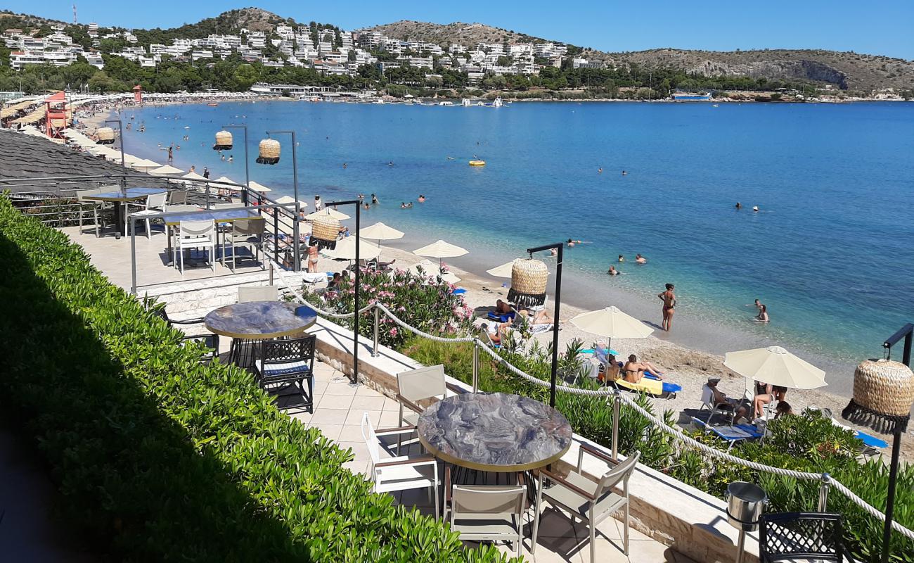 Photo of Akti Vouliagmenis beach with gray sand surface