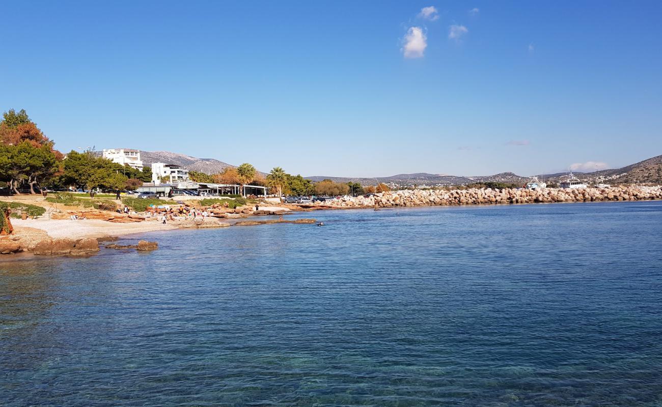 Photo of Varkiza harbours with brown sand surface